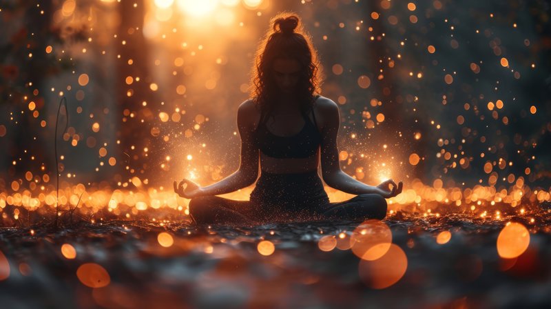 A visual representation of a person looking inward, with glowing internal systems symbolizing interoceptive awareness.