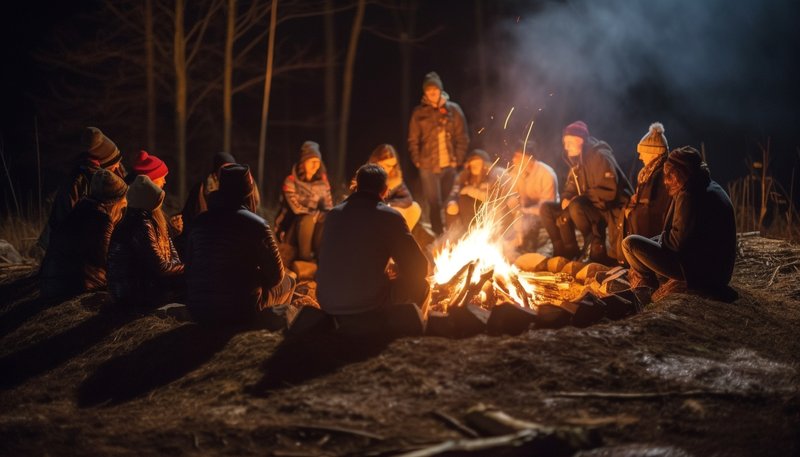 A warm, social scene or abstract connection representing the bonding and salience-increasing effects of oxytocin.